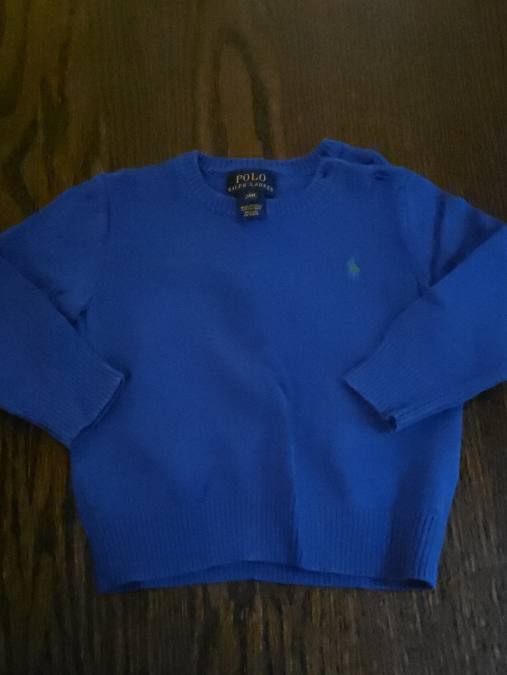 Polo by Ralph Lauren Men’s Cobalt Blue Crewneck Sweater
